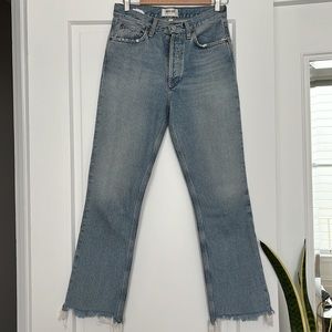 AGOLDE frayed bootcut jean